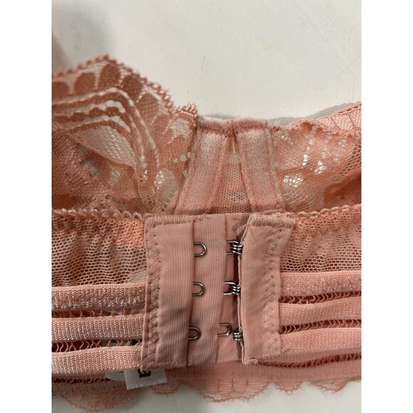 Guoeappa Womans Lace Bra Size 38DD Peach‎ Sexy Coquette - Picture 10 of 11